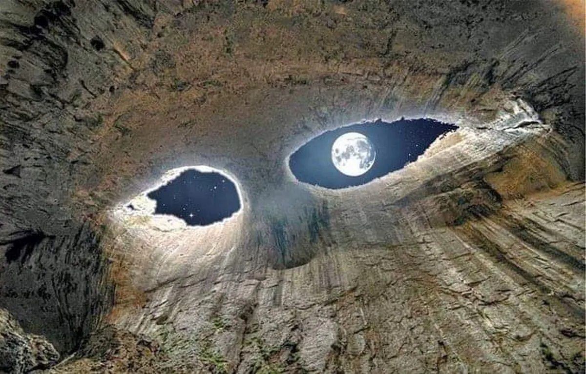una maravilla visual de la naturaleza: fotógrafo capta la luna llena a través de los “ojos de dios”