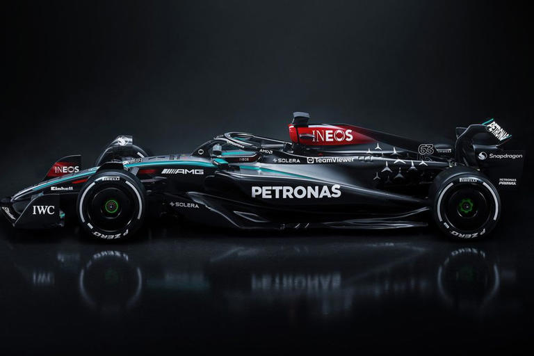 Mercedes reveals 2024 W15 F1 car at Silverstone