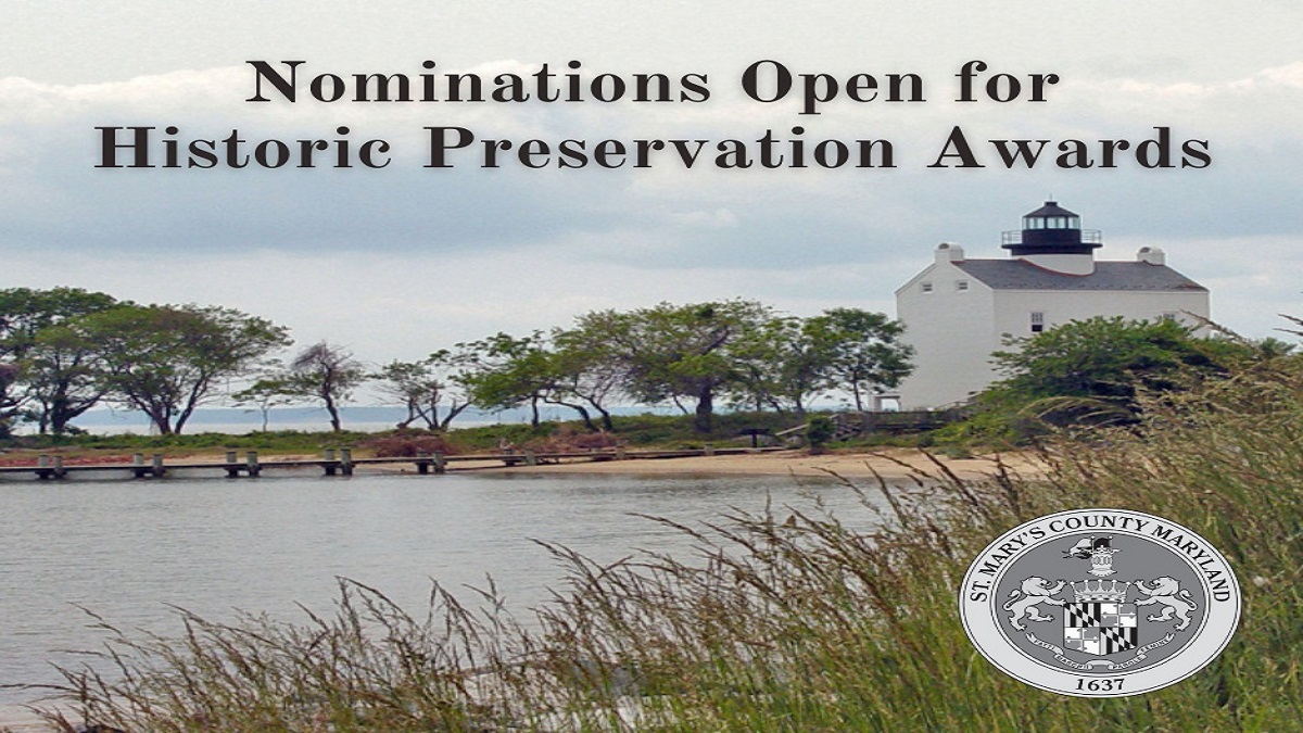 St. Mary’s County Calls For Historic Preservation Award Nominations