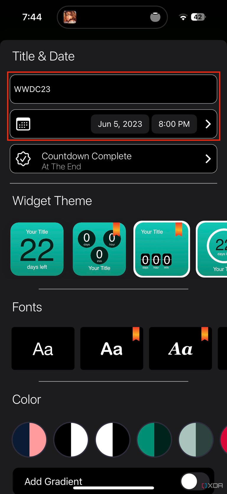 How to create a countdown Home Screen widget on iOS and iPadOS