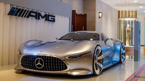 Mercedes-Benz debuts AMG Vision Gran Turismo concept in India.