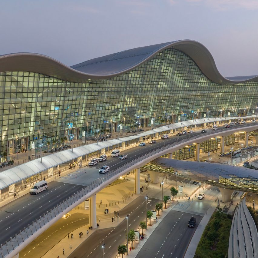 KPF Tops Abu Dhabi Airport With Undulating Roof Informed By Sand Dunes