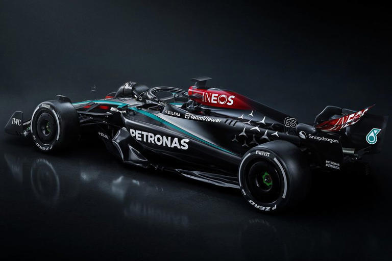 Mercedes reveals 2024 W15 F1 car at Silverstone