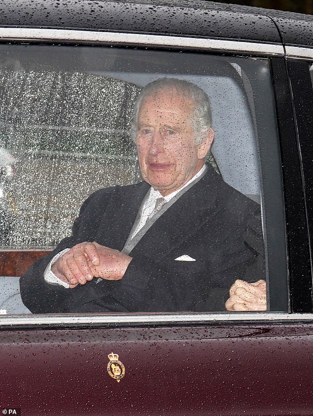 king charles leaves clarence house after receiving more cancer treatment in london - as he heads back to sandringham estate