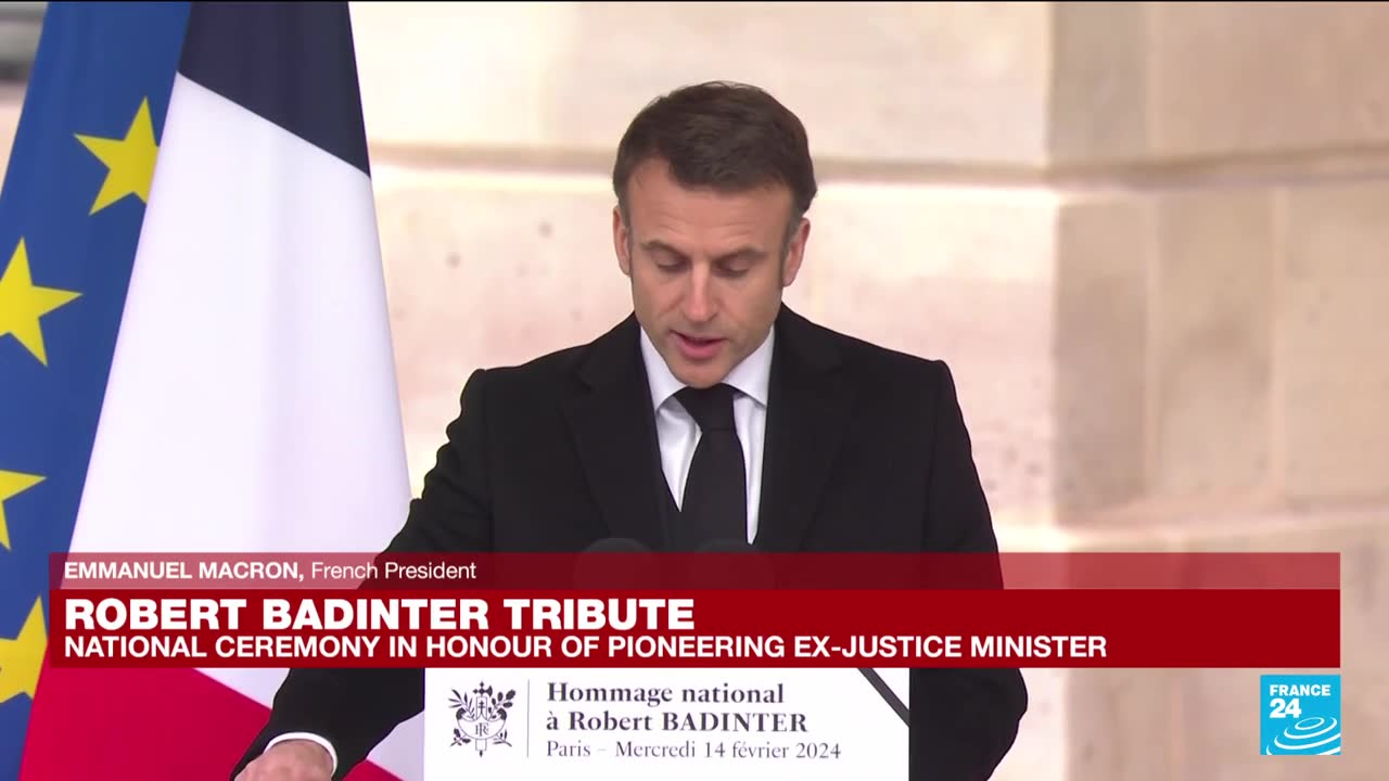 'He Was A Soul That Cried Out': Macron Pays Tribute To Badinter