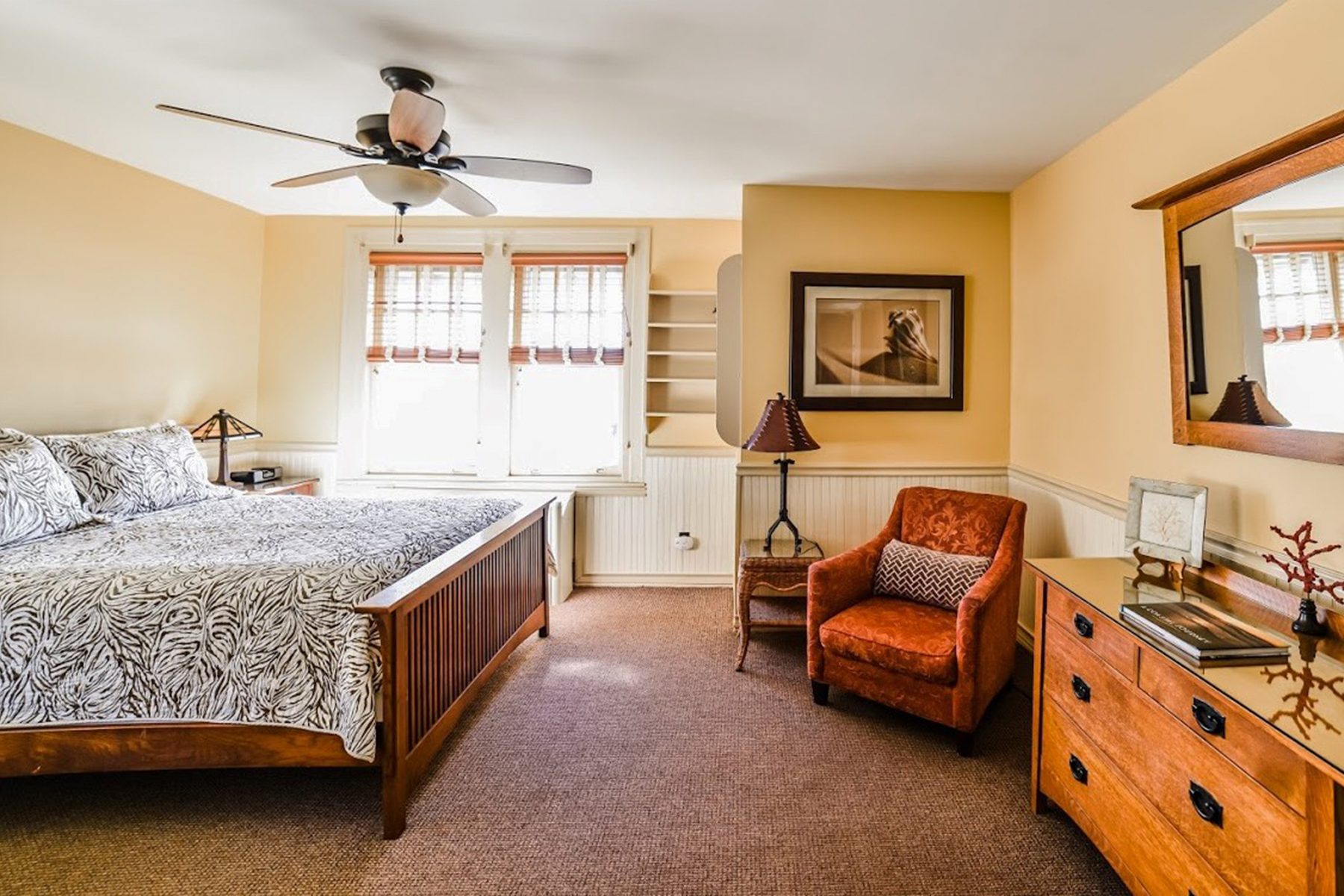 <h3 class="">Cape May, New Jersey</h3> <p class=""><strong>Best for: </strong>Romantic views of the Atlantic Ocean</p> <p>This seaside Swiss chalet–style retreat along the southernmost point of the Jersey Shore offers guests unrivaled views of the ocean just steps away from the beach. The grand salon, other public areas and eight rooms and suites are decorated with mission oak furnishings from the Stickley collection, art glass lanterns, mica lamps and soothing natural tones. And most accommodations have ocean views and come with queen- or king-size pillow-top mattresses, private bathrooms, silky microfiber robes and essential-oil bath products. You'll also have access to a concierge, bicycles, an outdoor shower and complimentary use of towels and beach chairs while at the beach.</p> <p>During your stay at <a href="https://www.tripadvisor.com/Hotel_Review-g46341-d79428-Reviews-Rhythm_of_the_Sea-Cape_May_Cape_May_County_New_Jersey.html" rel="noopener">Rhythm of the Sea</a>, you'll get to enjoy your morning coffee with ocean views and a hot, chef-prepared breakfast (served to your room), which alternates between savory baked-egg dishes and sweet offerings such as a French-toasted brioche with a fruit compote. The property's chef-owner has an impressive culinary pedigree, including stints at three-Michelin-star Le Moulin de Mougins in France, so you might want to <a href="https://www.rd.com/list/valentines-day-ideas/">plan a visit during Valentine's Day weekend</a>, when "Chef Lu" prepares his special chef's dinner.</p> <p><strong>Pros:</strong></p> <ul> <li class="">Located directly across from the beach, with complimentary on-site parking</li> <li class="">A short walk along the promenade to the Victorian Village and Washington Street Walking Mall</li> <li class="">Chef-owned property</li> </ul> <p><strong>Cons:</strong></p> <ul> <li class="">A two- to three-night minimum stay is typically required from Memorial Day through the end of September</li> <li class="">The property is geared mostly toward adults, and only one accommodation (the Cape Carriage House) is available for children under 12 and pets</li> </ul> <p class="listicle-page__cta-button-shop"><a class="shop-btn" href="https://www.tripadvisor.com/Hotel_Review-g46341-d79428-Reviews-Rhythm_of_the_Sea-Cape_May_Cape_May_County_New_Jersey.html">Book Now</a></p>