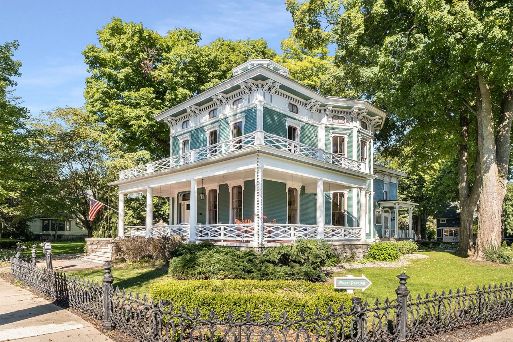 <h3>Allegan, Michigan</h3> <p class=""><strong>Best for: </strong>A historic yet eclectic stay close to Lake Michigan Shore's Wine Trail</p> <p>This stunning home in a quiet neighborhood in Allegan has been catching the eyes of residents and visitors for more than 160 years. Owner Todd Green was also drawn to the beautiful historic home that was sitting empty when he and his wife, Nia Green, purchased it out of bankruptcy in 2020. As a local farmer and business owner with a background as a residential builder and renovator, Green knew the historic Italianate Renaissance home (dating back to 1863) had good bones and was structurally sound. After freshening up the interior and beautiful woodwork, the Greens opened the <a href="https://www.tripadvisor.com/Hotel_Review-g29543-d22867835-Reviews-Jade_Estate_Inn-Allegan_Allegan_County_Michigan.html" rel="noopener">Jade Estate Inn</a> later that year as the fourth bed-and-breakfast to be in the home since 1987.</p> <p>Restored to its original grandeur, it's decked with opulent furnishings and period antiques, Victorian draperies, four-poster beds and Oriental rugs. The inn's six rooms (one located in the carriage house) feature queen or king beds and jetted tubs, and most rooms have fireplaces. A sweet or savory homemade breakfast is served each morning in the dining room. Guests have the option for a lighter continental offering or a grab-and-go breakfast. You'll also find afternoon snacks and refreshments in the dining room in the afternoon.</p> <p><strong>Pros:</strong></p> <ul> <li class="">Close to the <a href="https://www.rd.com/list/best-wineries/">wineries and vineyards</a> around Lake Michigan</li> <li class="">A short drive from the coastal towns of Grand Haven, South Haven and Saugatuck</li> <li class="">Within walking distance to historic downtown Allegan</li> </ul> <p><strong>Cons: </strong></p> <ul> <li class="">Guests must be 18 years of age or older</li> <li class="">The inn is not pet-friendly</li> </ul> <p class="listicle-page__cta-button-shop"><a class="shop-btn" href="https://www.tripadvisor.com/Hotel_Review-g29543-d22867835-Reviews-Jade_Estate_Inn-Allegan_Allegan_County_Michigan.html">Book Now</a></p>