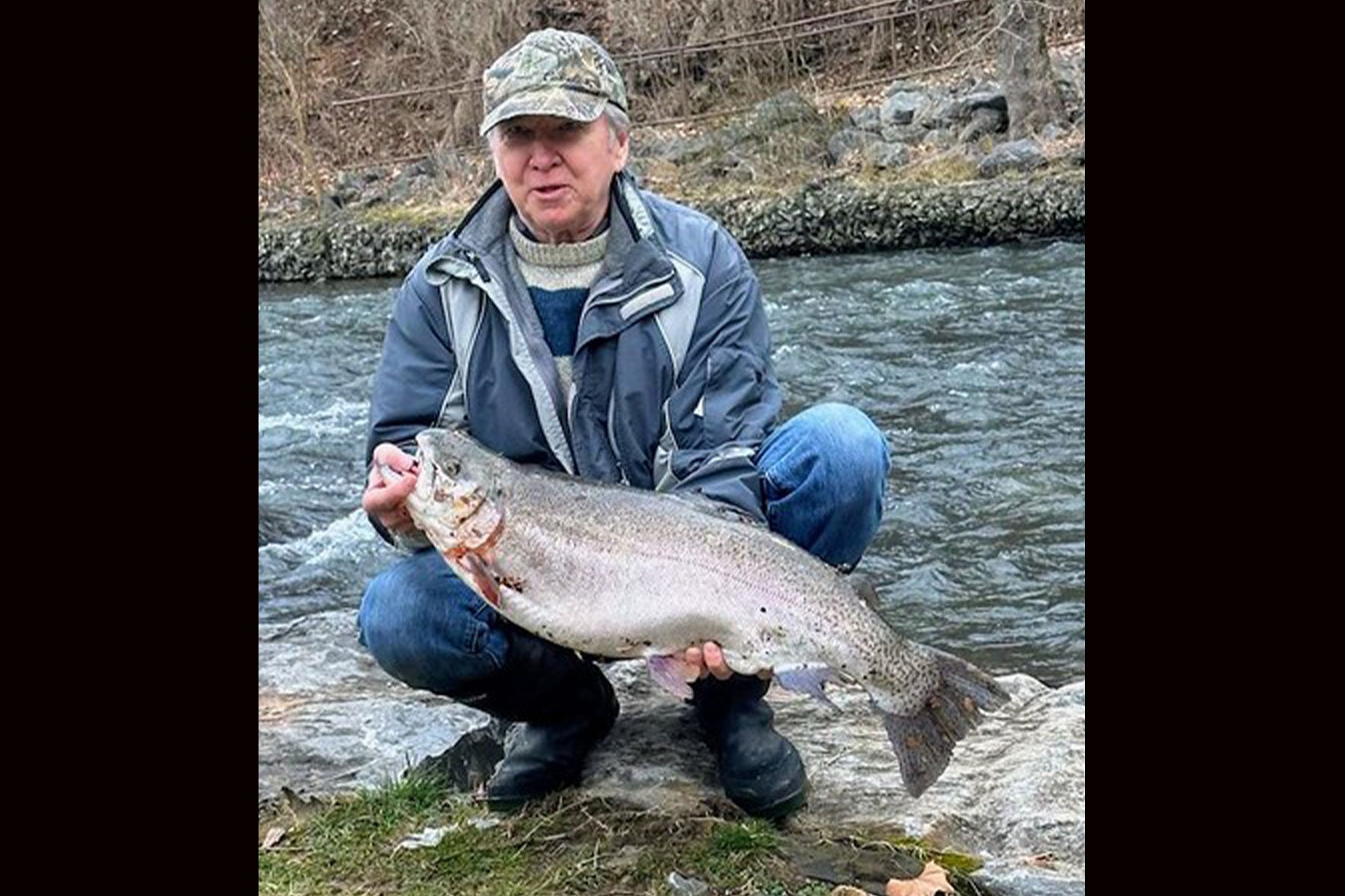 Angler Lands Giant Rainbow Trout, 'Shatters' 36-Year-Old Maryland State ...