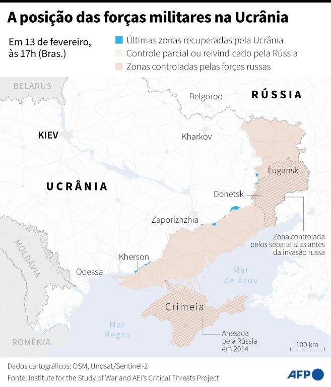ucrânia reconhece situação 'extremamente complexa' no front