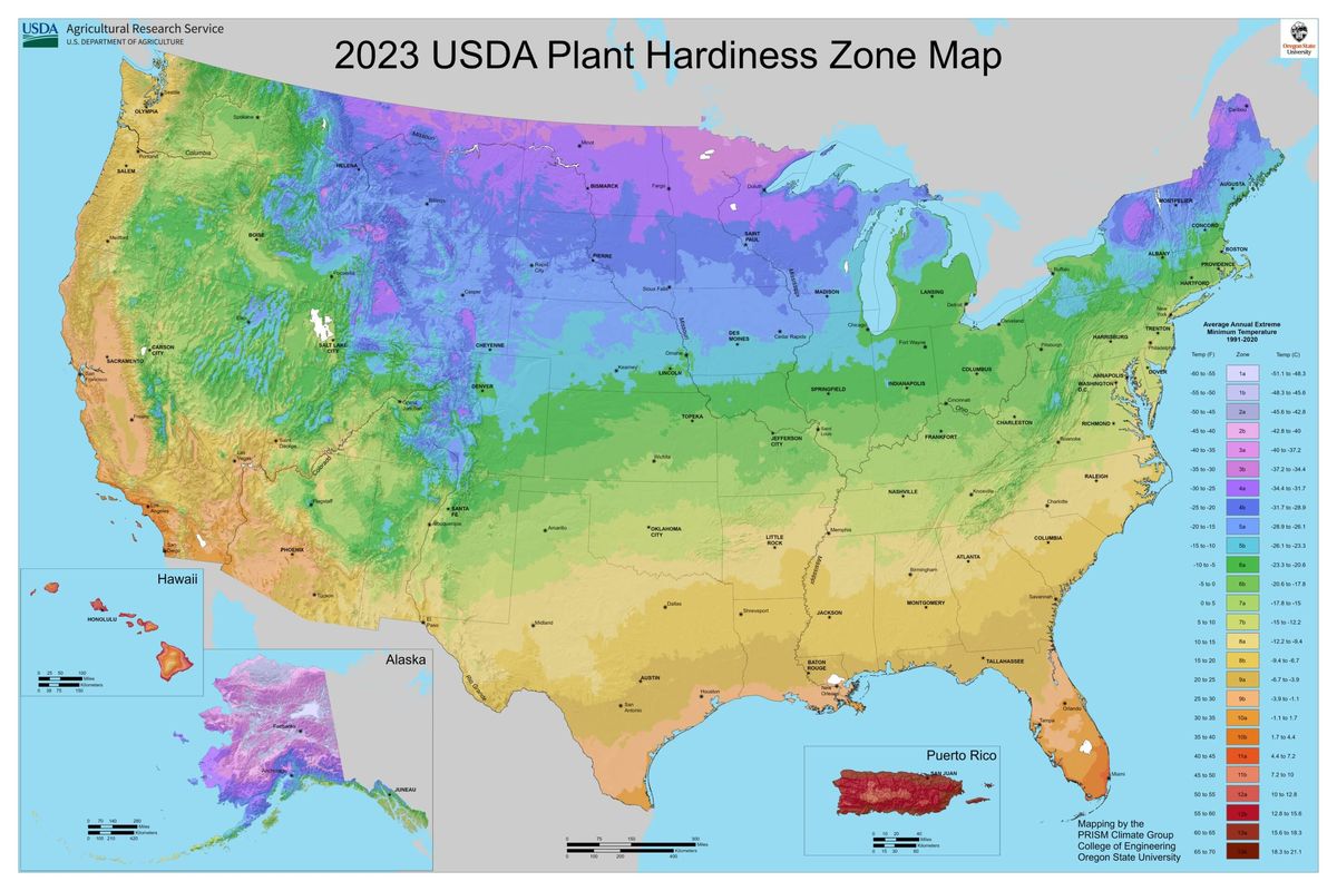 The USDA Plant Hardiness Zone Map Just Changed for the First Time in