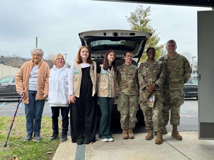 Local Veterans’ Organizations Receive Donations From Girl Scouts