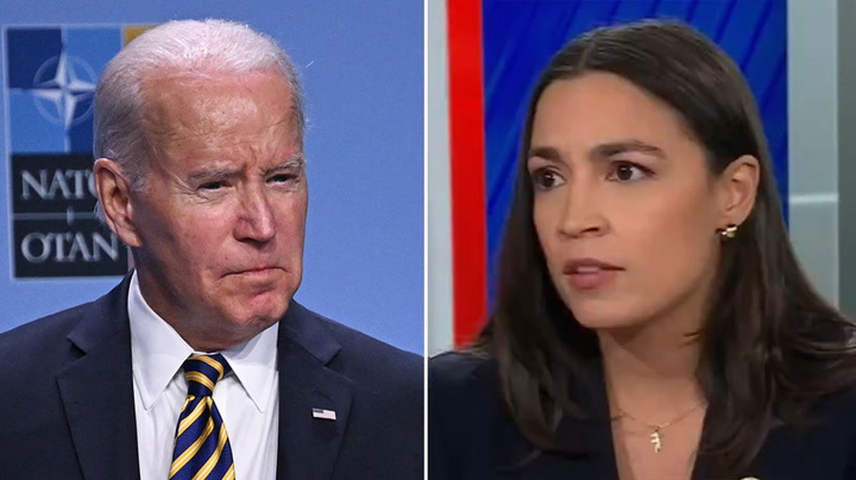 why centrists now oppose biden and progressives like aoc defend him