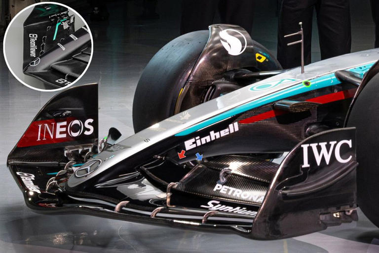 The front-wing legality trick spotted on the new Mercedes F1 car