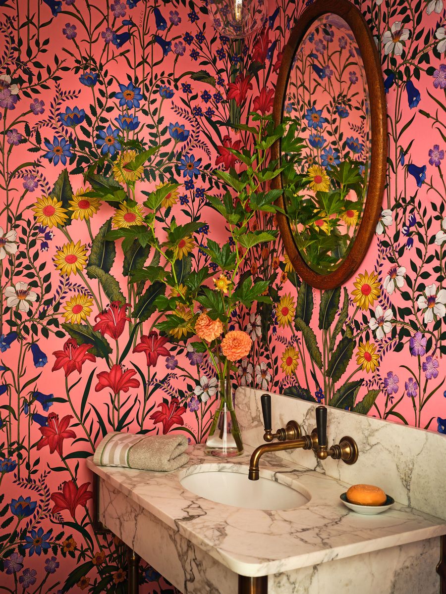 20 Gorgeous Powder Room Wallpaper Ideas You'll Love