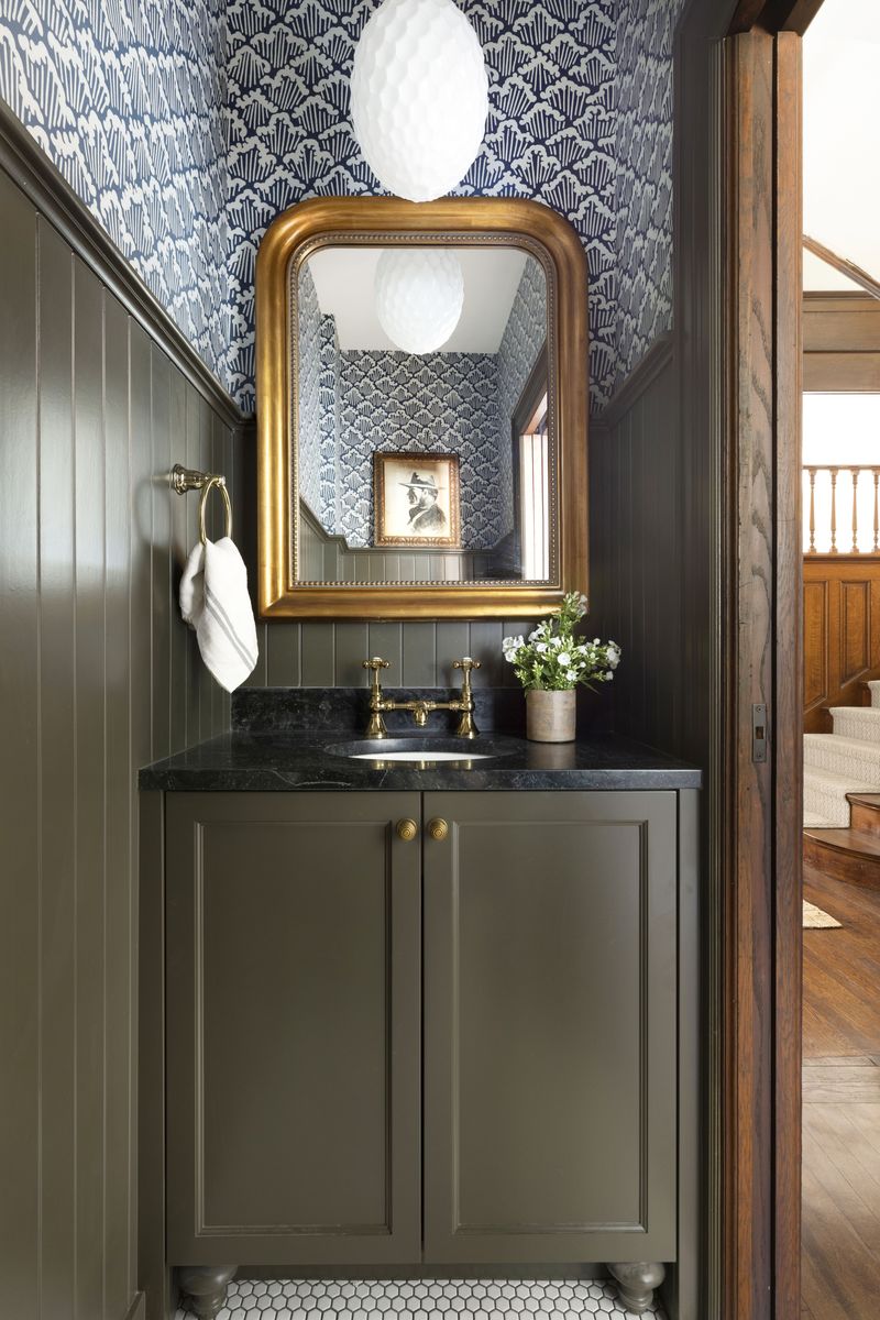 20 Gorgeous Powder Room Wallpaper Ideas You'll Love