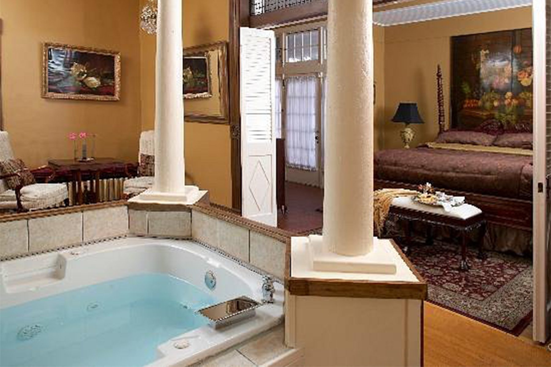 <h3 class="">Hot Springs, Arkansas</h3> <p class=""><strong>Best for: </strong>A relaxing couples getaway close to the bustling downtown of Hot Springs</p> <p>Gracious Southern hospitality is one of the highlights of a visit to the <a href="https://www.tripadvisor.com/Hotel_Review-g60856-d73147-Reviews-1890_Williams_House_Inn-Hot_Springs_Arkansas.html" rel="noopener">1890 Williams House Inn</a>, which was established as the first bed-and-breakfast in the state of Arkansas, in 1980. Guests are warmly welcomed into the beautiful historic home, located just five blocks from downtown Hot Springs, by its innkeepers and owners, Cody Waite and Joe Bolina. Visitors say Waite and Bolina were the consummate hosts and very helpful in planning their trips. They also appreciated the special touches, delightful breakfasts and perfect location.</p> <p>The main house has six guest rooms, while the carriage house offers three accommodations. There are two spacious suites on the first floor of the main house with king beds and fireplaces. The other rooms and suites have either one or two queen beds or a king bed, and the Copper Cottage is handicap accessible and pet-friendly.</p> <p>Breakfast begins each morning with poppy-seed bread, homemade muffins or other baked goods and fruit. Daily main dishes include everything from breakfast paninis to savory quiches or stuffed French toast. Guests staying in three of the suites can have breakfast delivered to their room. You'll also find snacks and beverages available 24 hours a day.</p> <p><strong>Pros:</strong></p> <ul> <li class="">One dog up to 30 pounds is permitted in the Copper Cottage (rules and fees apply)</li> <li class="">Located close to downtown</li> <li class="">Gracious and friendly hosts</li> </ul> <p><strong>Con: </strong></p> <ul> <li class="">Children must be 12 or older to stay at the property</li> </ul> <p class="listicle-page__cta-button-shop"><a class="shop-btn" href="https://www.tripadvisor.com/Hotel_Review-g60856-d73147-Reviews-1890_Williams_House_Inn-Hot_Springs_Arkansas.html">Book Now</a></p>