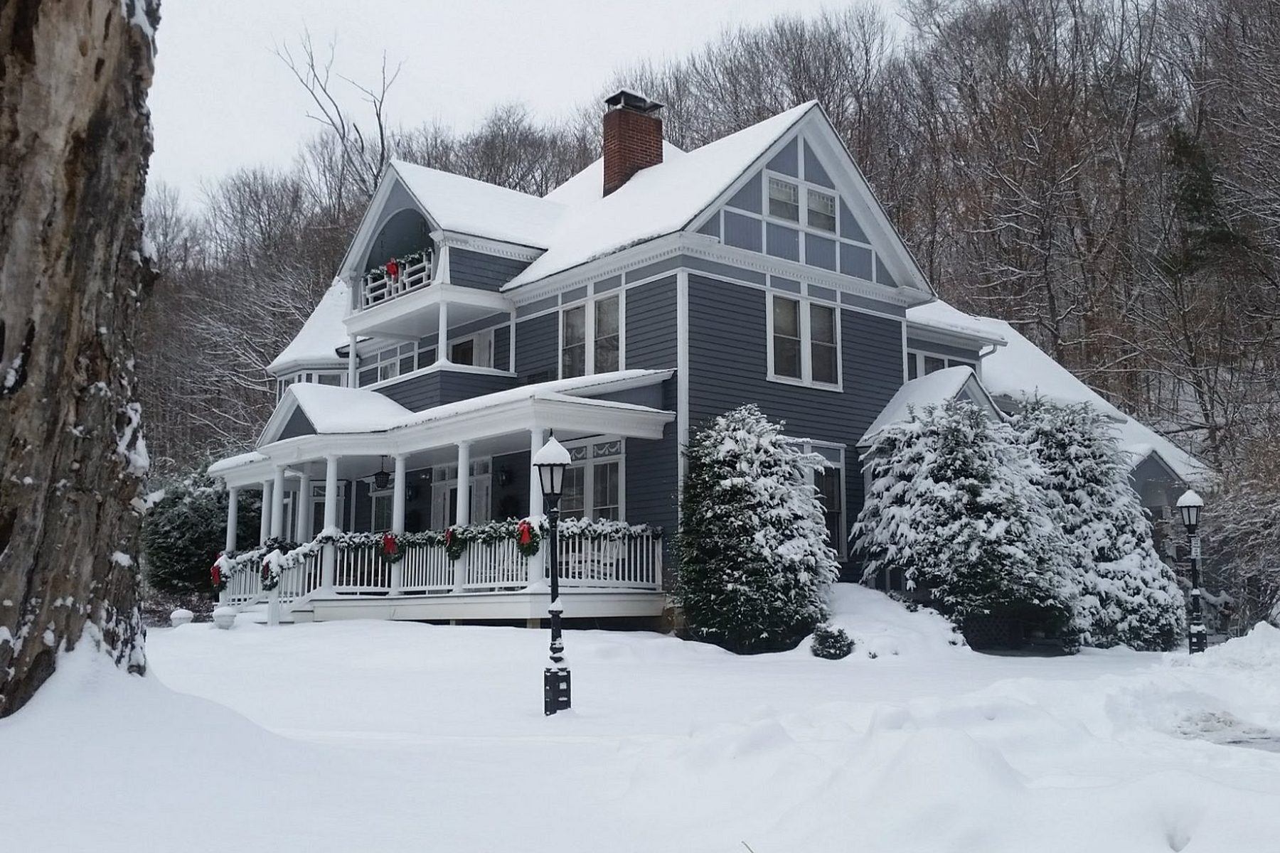 <h3 class="">Lenox, Massachusetts</h3> <p class=""><strong>Best for: </strong>A romantic weekend filled with food and wine in the heart of the Berkshires</p> <p>Guests of the <a href="https://www.tripadvisor.com/Hotel_Review-g41639-d77770-Reviews-Cornell_Inn_Lenox-Lenox_Massachusetts.html" rel="noopener">Cornell Inn</a> love the extra touches at this beautiful boutique property, mentioning the stylish decor, outdoor spaces and complimentary goodies and beverages, including the warm cider and bottle of wine waiting in rooms upon arrival. The freshly reimagined bed-and-breakfast, set in a 150-year-old carriage property in the Berkshires, features 28 individual modern rooms and suites designed by 23 different interior designers. Guests can choose from basic queen accommodations to grand suites with a fireplace, a private balcony and several seating areas.</p> <p>The made-to-order breakfast menu changes daily, with healthy options like Greek yogurt and fresh fruit or heartier selections such as "Mom's Special," which might be something as decadent as a stack of buttermilk pancakes with thick, country-style bacon. And guests say the food is outstanding.</p> <p>The Tavern, a hot-pink micro lounge, serves complimentary beverages from morning until 8 or 10 p.m. (depending on the season). While you're there, sample the property's homemade brownies and signature peach sangria, and inquire about neighbors that offer activities like fall apple picking and hayrides.</p> <p><strong>Pros:</strong></p> <ul> <li class="">Fresh, modern take on classic bed-and-breakfasts</li> <li class="">Two rooms are <a href="https://www.rd.com/list/disabled-travel/">ADA compliant</a> and have accessible showers, and there's an ADA-compliant ramp to the main house</li> <li class="">Two rooms have an extra bed to accommodate children (with an extra charge)</li> </ul> <p><strong>Con:</strong></p> <ul> <li class="">Pets are not permitted</li> </ul> <p class="listicle-page__cta-button-shop"><a class="shop-btn" href="https://www.tripadvisor.com/Hotel_Review-g41639-d77770-Reviews-Cornell_Inn_Lenox-Lenox_Massachusetts.html">Book Now</a></p>