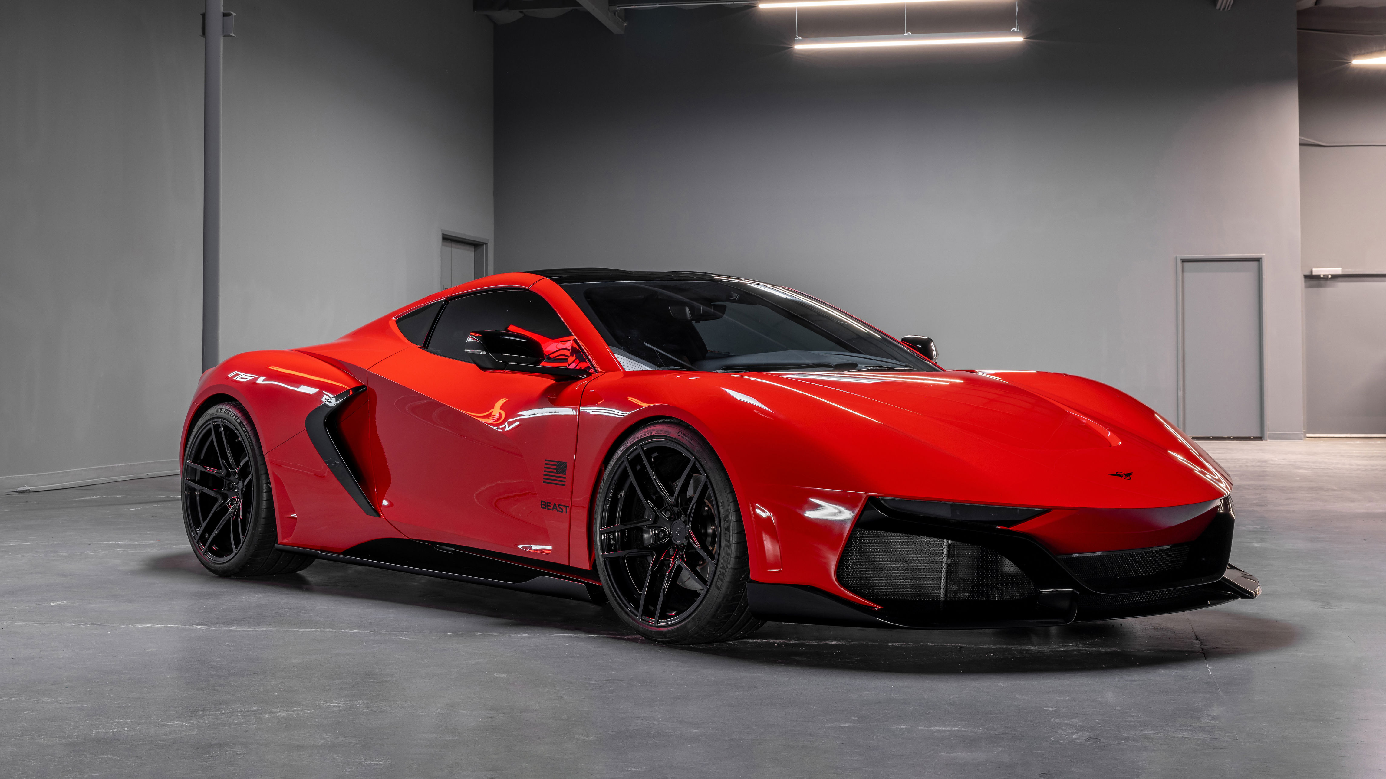 the rezvani beast is a rebodied, armoured corvette with 1,000bhp