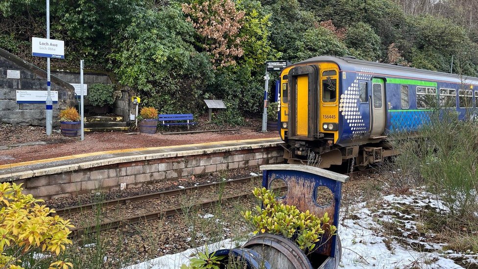 the chilly train dubbed scotland's 'polar express'