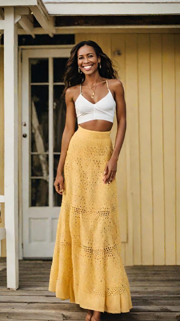 25 Chic and Easy Maxi Skirt Outfits You Will Love