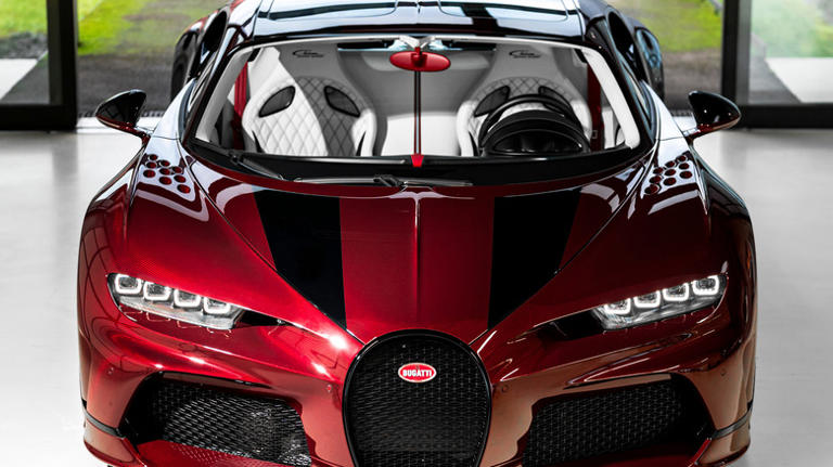 This Red Carbon Bugatti Chiron Super Sport Takes On The Year Of The ...