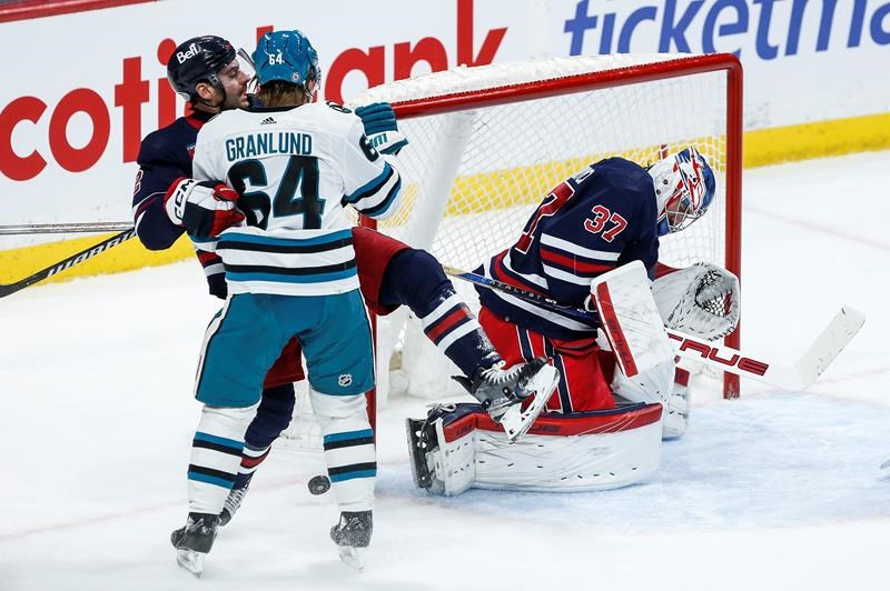 connor hellebuyck records 35th career shutout as jets beat sharks 1-0