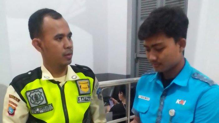 petugas kai bandara temukan tas abu-abu di stasiun binjai berisi uang rp 14 juta