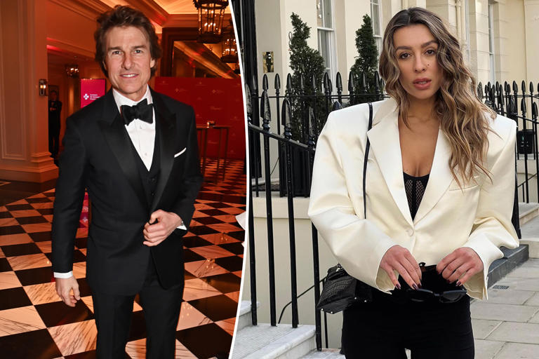 Tom Cruise met girlfriend Elsina Khayrova at one of his London tea parties