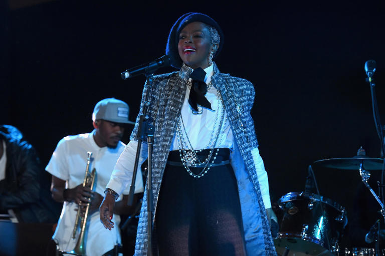 Lauryn Hill performs onstage during The Museum of Modern Art Film Benefit presented by CHANEL: A Tribute to Julianne Moore at MOMA on Nov. 13, 2017 in New York City.