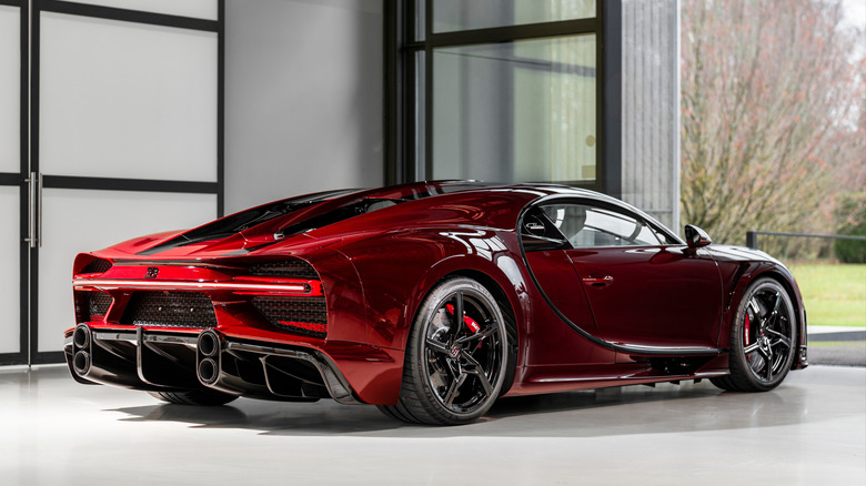 this red carbon bugatti chiron super sport takes on the year of the dragon in style