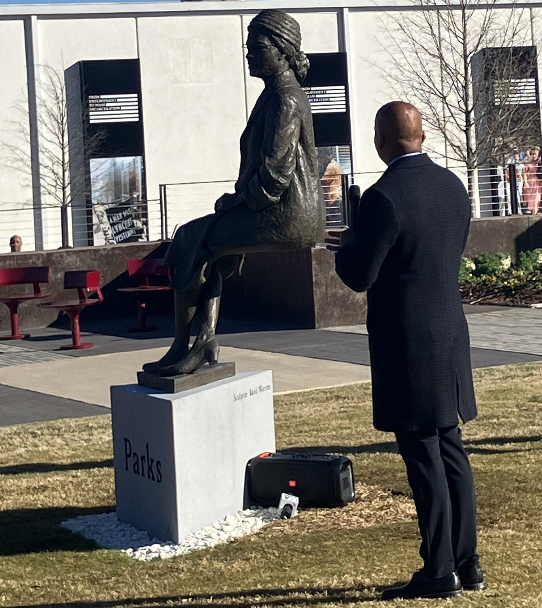 EJI Unveils New Rosa Parks Statue In Downtown Montgomery