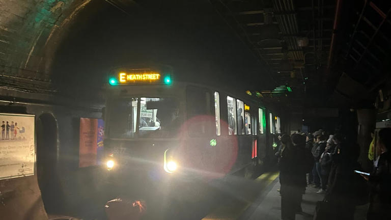 ‘We’re like miners’: Commuters stranded in dark MBTA stations after ...