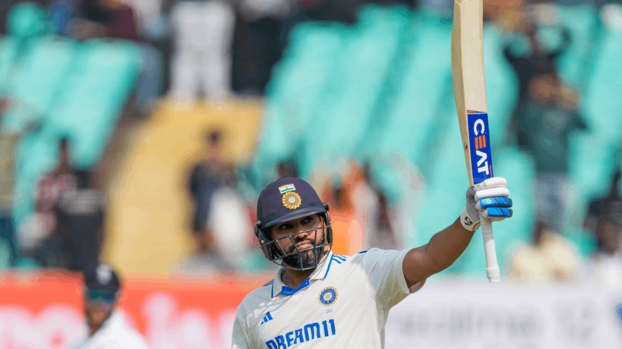 define test cricket: mumbai indians pay rich tribute to rohit sharma for rajkot ton amid captaincy row
