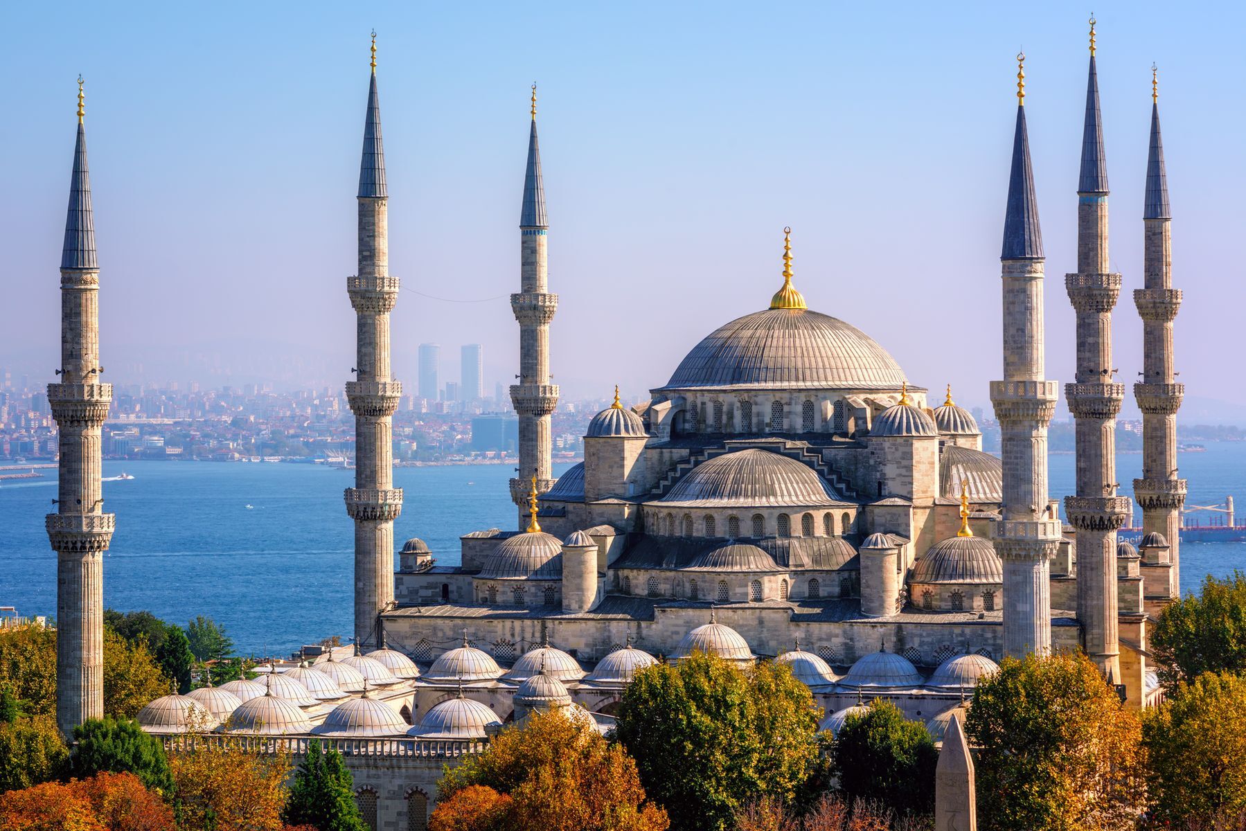<p>À cheval entre l’Europe et l’Asie, <a href="https://fr.hotels.com/go/turkey/free-things-to-do-istanbul">Istanbul</a> possède une riche histoire, la ville ayant servi de capitale aux Empires byzantin et ottoman. On reconnaît souvent la cité par sa <a href="http://www.istanbul-city.fr/guide-istanbul/mosquee/mosquee-bleue/">Mosquée bleue</a>, ou Mosquée de Sultanahmet, un arrêt incontournable qu’il est possible de visiter librement, hormis durant les moments de prière. À proximité, vous pourrez déguster sans vous ruiner des izgara köftes (des boulettes de viande grillées) au restaurant <a href="https://sultanahmetkoftesi.com/">Tarihi Sultanahmet Köftecisi</a>. Le <a href="https://istanbul.goturkiye.com/fr/istanbul-archaeological-museums">musée archéologique d’Istanbul</a> saura plaire aux adeptes d’histoire qui, pour <a href="https://www.istanbul.fr/musee-archeologique">50 livres turques</a> (<a href="https://exchangerate.guru/try/usd/50/">1,65 $US</a>), pourront parcourir ses 20 galeries qui regroupent des objets antiques célébrant 5000 années d’histoire.</p>