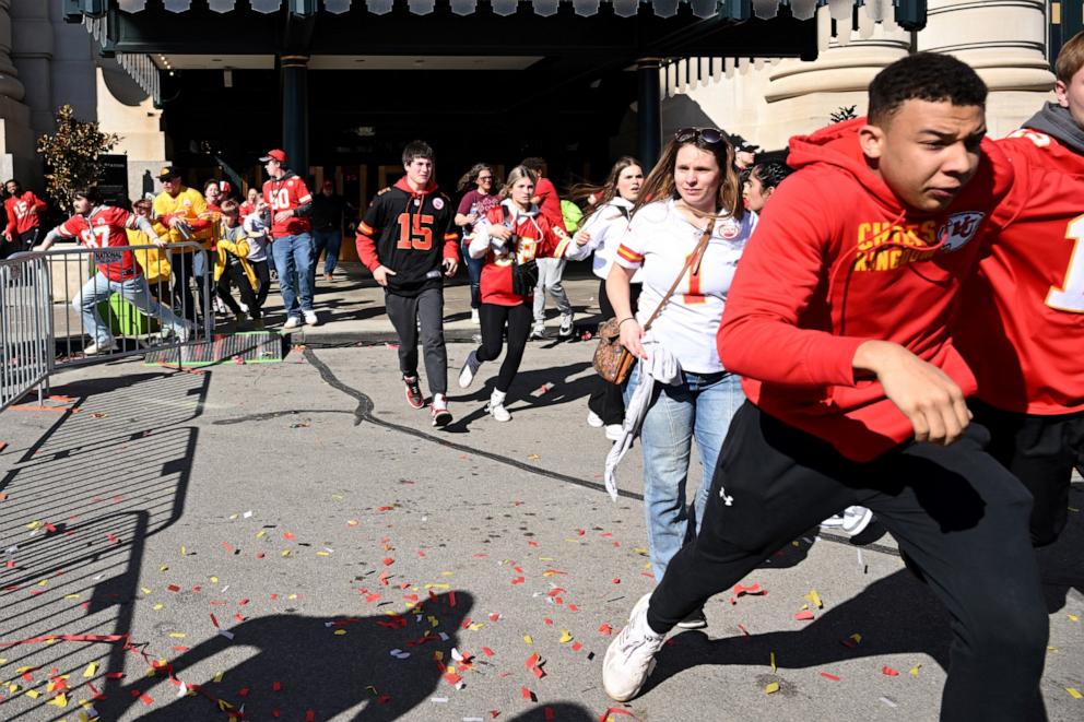 chiefs parade mass shooting stemmed from dispute, 2 juveniles detained