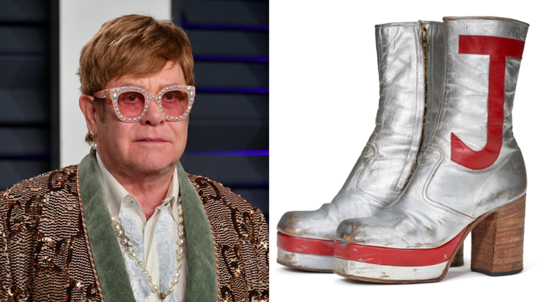  Elton John auction to feature singer's 70s platform boots, piano and more 