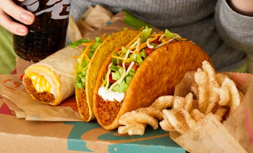 taco bell adds the cheesy chicken crispanada to menu - and chicken nuggets are coming