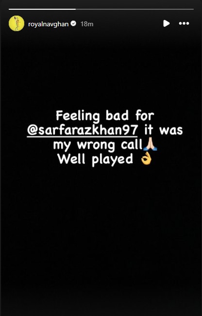 feeling bad for sarfaraz khan: ravindra jadeja apologies for run-out in rajkot test via instagram story
