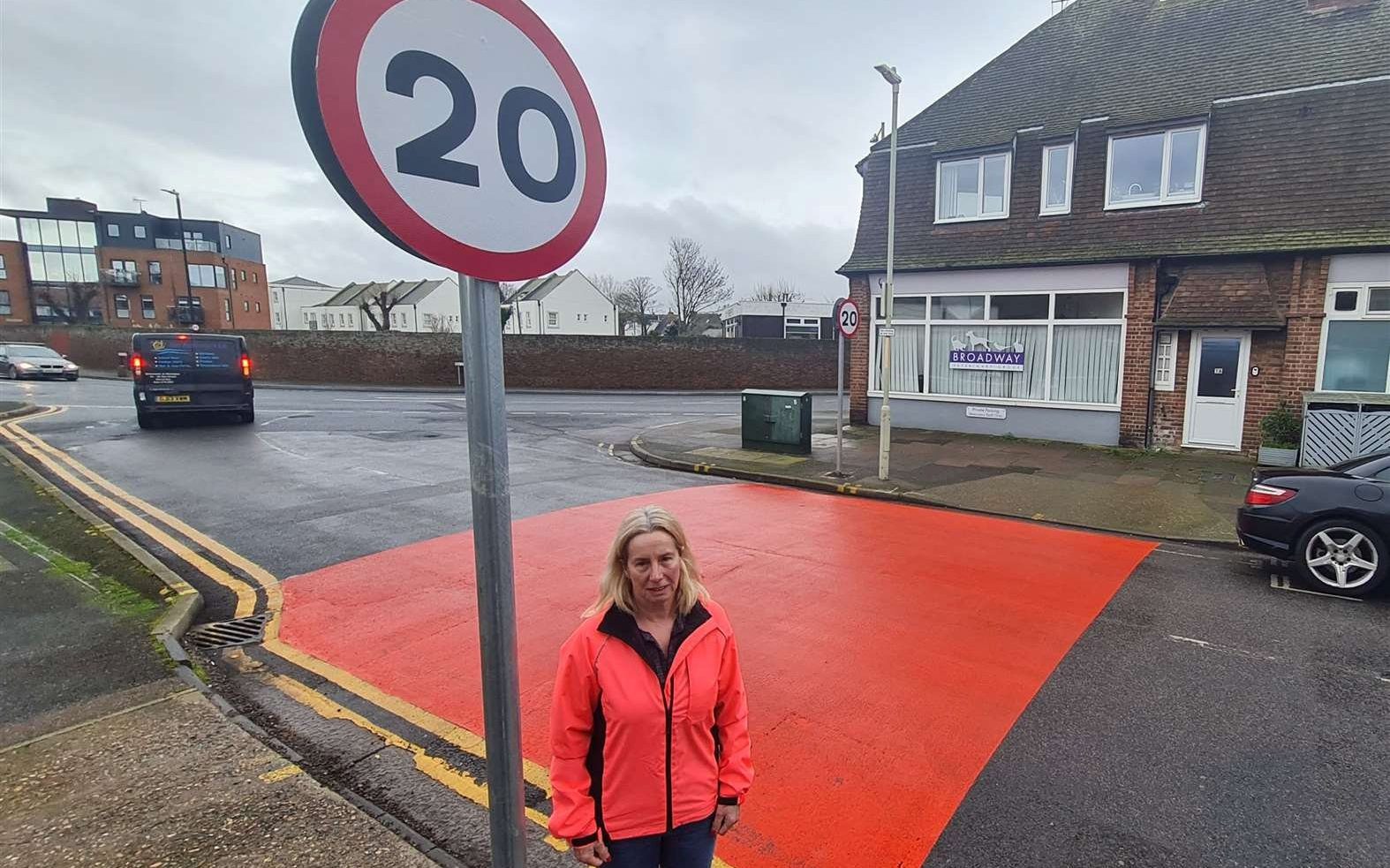 red fluorescent 20mph road markings ‘way too much’, residents say