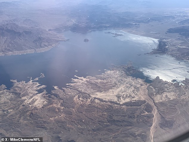 lake mead has risen by seven feet since start of 2024 and is now on cusp of not being in drought...but experts say america's largest reservoir will drop by 19 feet later this year