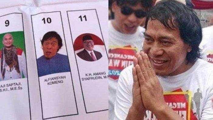 viral terpopuler komeng pakai foto nyeleneh di surat suara - prabowo dan titiek soeharto akan rujuk?
