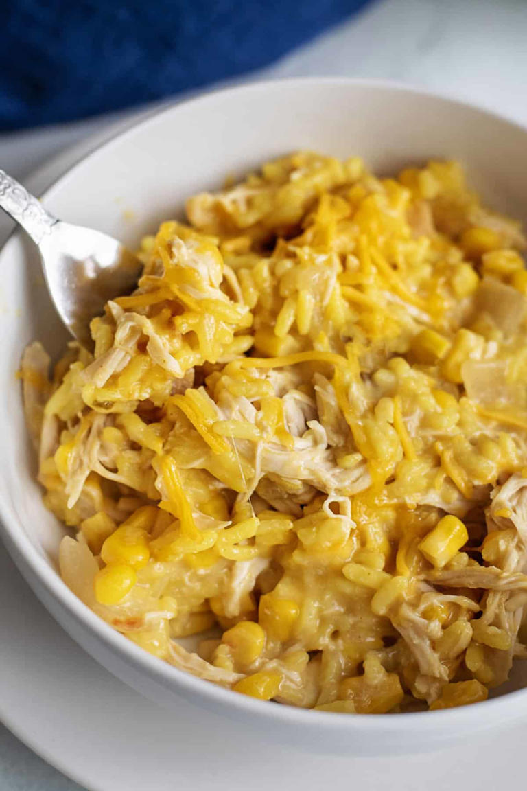 Cheesy Chicken and Rice (Crock Pot Version)