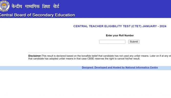 CTET Result 2024 Declared By CBSE Check Link, Steps To Download PDF