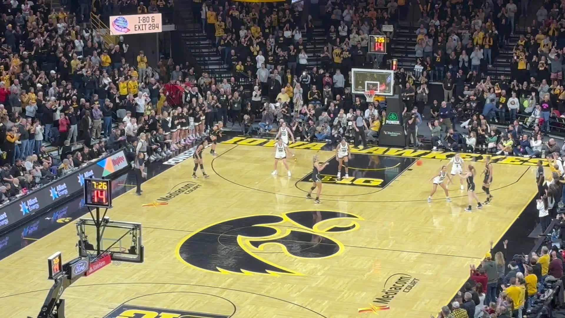 Caitlin Clark's Record-breaking Shot