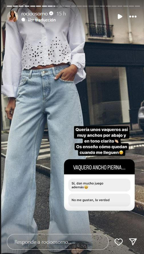 Rocío Osorno va a agotar en Zara los vaqueros efecto piernas