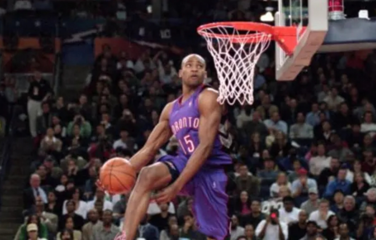 <p>Vince Carter stunned the crowd with a gravity-defying 360 windmill dunk, showcasing his unmatched athleticism and creativity on basketball's biggest stage.</p>