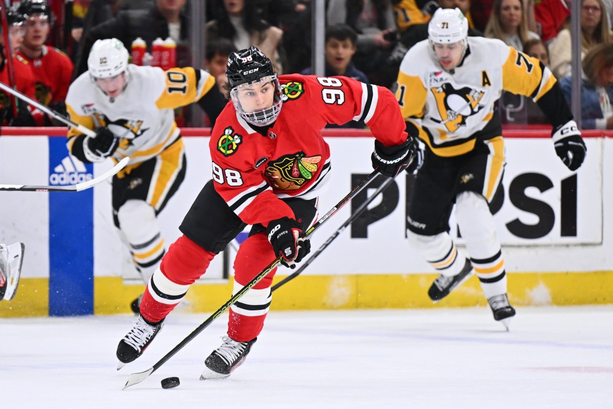 connor bedard shakes off early rust in return, but blackhawks fall to penguins