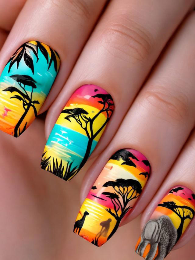 25+ Fun Safari Nail Designs And Ideas