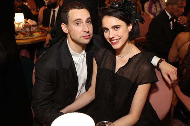 Kevin Mazur/Getty Jack Antonoff and wife Margaret Qualley at the 2024 Grammy Awards in Los Angeles on Feb. 4, 2024