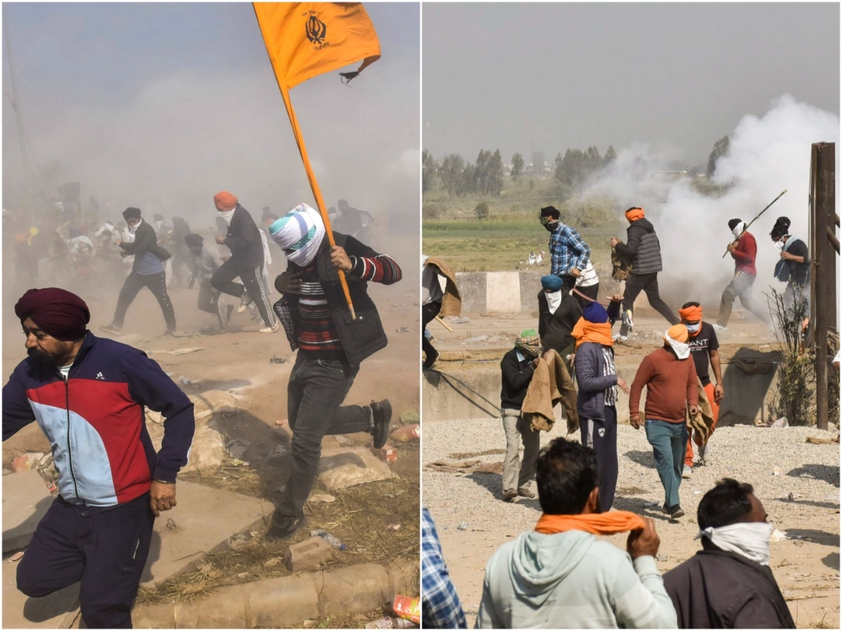 Farmers Protest: Tear Gas, Stones Fly As Chaos Reigns At Shambhu Border ...